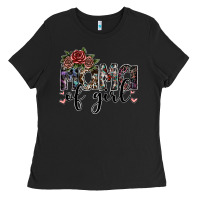 Black mama of girl Ladies Tee - SublimationCraftShop