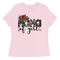 Bubblegum Pink mama of girl Ladies Tee - SublimationCraftShop