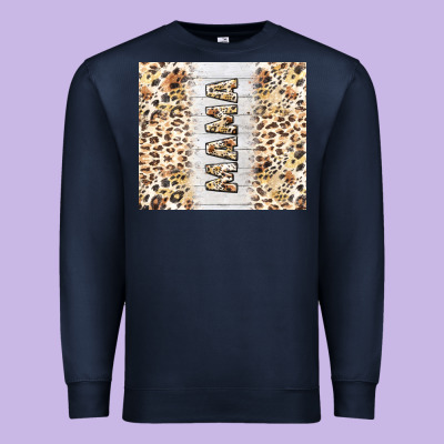 Mother's Day Mama Leopard Tumbler Tbs Premium Sweatshirt Designed By Tumblerdesignbyshophia