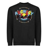 Black archery mama Heavyweight Sweatshirt - MaliasSmallBusiness