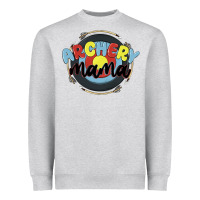 Heather Grey archery mama Heavyweight Sweatshirt - MaliasSmallBusiness