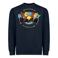 Navy archery mama Heavyweight Sweatshirt - MaliasSmallBusiness
