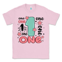 Bubblegum Pink one  one one one Classic Tee - MaliasSmallBusiness