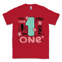 Red one  one one one Classic Tee - MaliasSmallBusiness