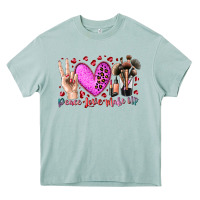 Arona peace love makeup Heavy Core Tee - RacoonDesign