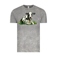 Cloud Rock holstein cow sitting Vintage Tee - LillyAllenDesigns