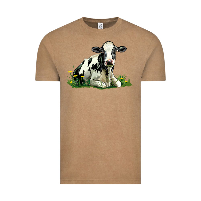 Holstein Cow Sitting Vintage Tee by LillyAllenDesigns | Teevron