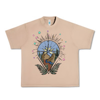 Burro compass with mountain Urban Heavy Tee - MaliasSmallBusiness