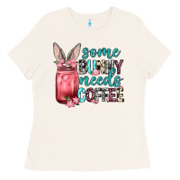 Bone Some Bunny needs coffee Ladies Tee - Neo Western