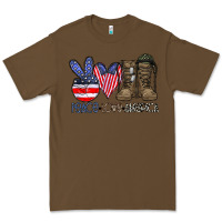 Cacao peace love america Premium Tee - CowhideDigitalArt