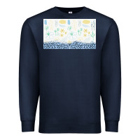 Navy doodle flowers sippy cup tbs Premium Sweatshirt - TumblerDesignByShophia