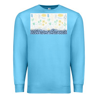 Ocean Blue doodle flowers sippy cup tbs Premium Sweatshirt - TumblerDesignByShophia