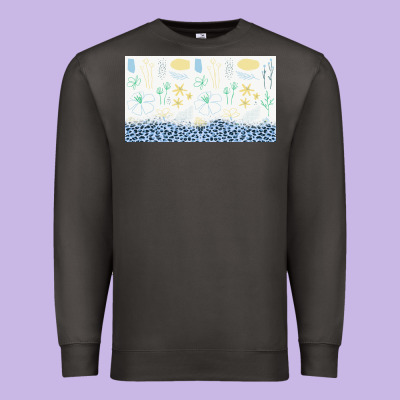 Doodle Flowers Sippy Cup Tbs Premium Sweatshirt Designed By Tumblerdesignbyshophia