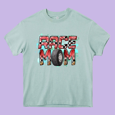 Race Mom Heavy Core Tee Designed By Racoondesign