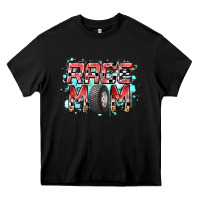 Black Race Mom Heavy Core Tee - RacoonDesign