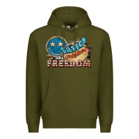Army Green Tastes like freedom 4th of july Premium Hoodie - HowdyJamesFarm