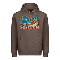 Coffee Tastes like freedom 4th of july Premium Hoodie - HowdyJamesFarm