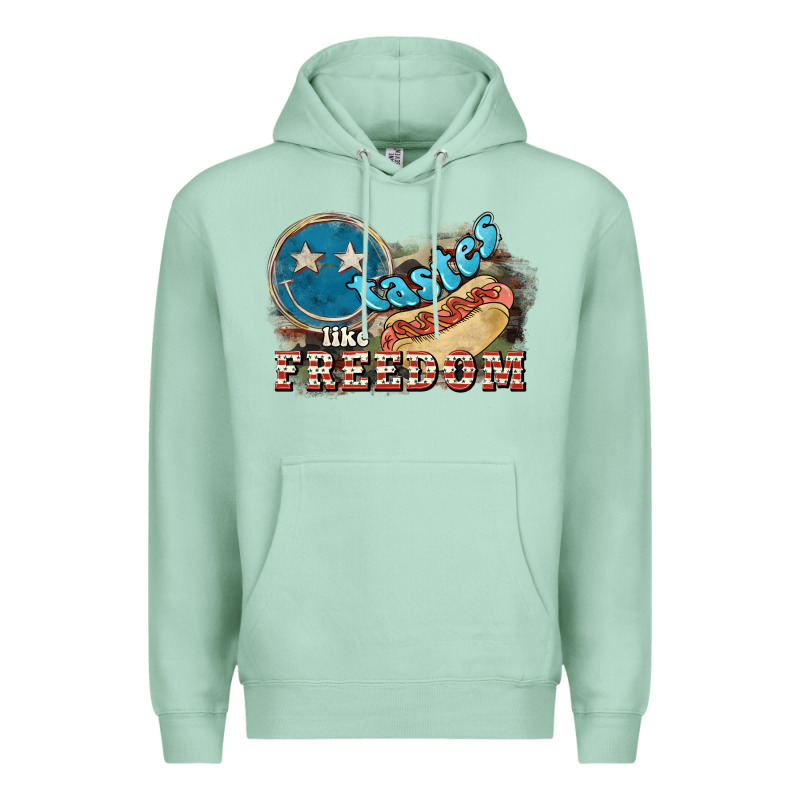 Tastes Like Freedom 4th Of July Premium Hoodie by HowdyJamesFarm | Teevron