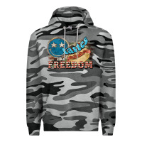 Slate Camo Tastes like freedom 4th of july Premium Hoodie - HowdyJamesFarm