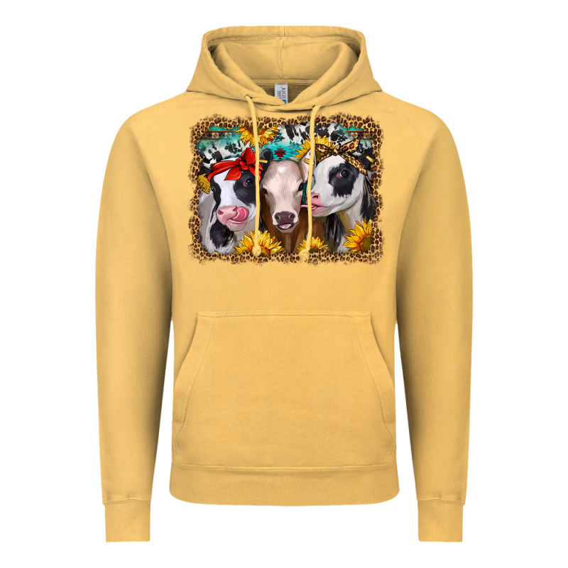Western Sunflower Heifers Vintage Hoodie by Jasminsmagicworld | Teevron