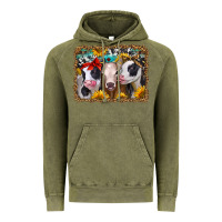 Vintage Olive western sunflower heifers Vintage Hoodie - Jasminsmagicworld