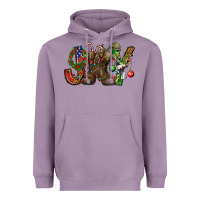 Lavender Army Christmas Joy Heavyweight Hoodie - NancyCooperArtShop