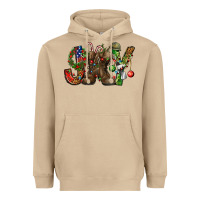 Mushroom Army Christmas Joy Heavyweight Hoodie - NancyCooperArtShop
