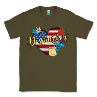 Army Green 911 dispatcher Classic Tee - MaliasSmallBusiness