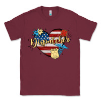 Burgundy 911 dispatcher Classic Tee - MaliasSmallBusiness