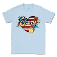 Dusty Blue 911 dispatcher Classic Tee - MaliasSmallBusiness