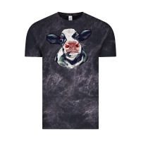 Cloud Black holstein calf face Vintage Tee - LillyAllenDesigns