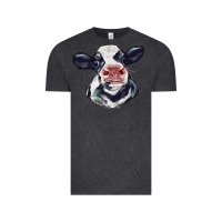 Vintage Black holstein calf face Vintage Tee - LillyAllenDesigns