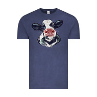 Vintage Denim holstein calf face Vintage Tee - LillyAllenDesigns
