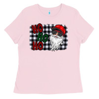 Bubblegum Pink ho ho ho Ladies Tee - CowhideDigitalArt