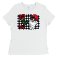 White ho ho ho Ladies Tee - CowhideDigitalArt