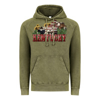Vintage Olive kentucky Vintage Hoodie - NancyCooperArtShop