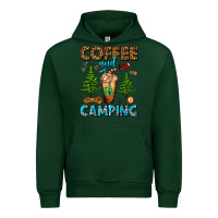 Forest Green Coffee And Camping Frappe Urban Hoodie - FaDigitalArtStudio