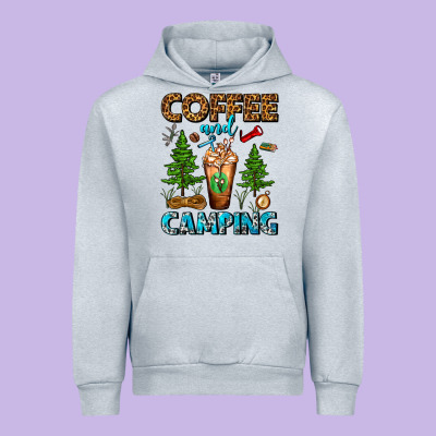 Coffee And Camping Frappe Urban Hoodie Designed By Fadigitalartstudio