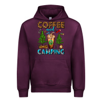 Mauve Wine Coffee And Camping Frappe Urban Hoodie - FaDigitalArtStudio