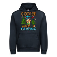 Navy Coffee And Camping Frappe Urban Hoodie - FaDigitalArtStudio