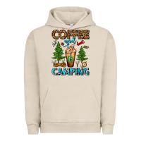 Pigment French Oak Coffee And Camping Frappe Urban Hoodie - FaDigitalArtStudio