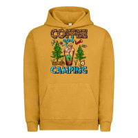 Pigment Peanut Butter Coffee And Camping Frappe Urban Hoodie - FaDigitalArtStudio
