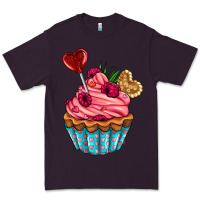 Plum valentines day cupcake Premium Tee - AdoDesignShop