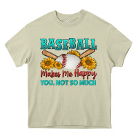 Mossy baseball makes me happy you, not so much Heavy Core Tee - HRA Design Shop