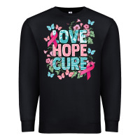 Black Love hope cure cancer Awareness Premium Sweatshirt - HowdyJamesFarm