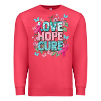 Cardinal Love hope cure cancer Awareness Premium Sweatshirt - HowdyJamesFarm