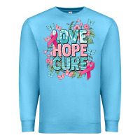 Ocean Blue Love hope cure cancer Awareness Premium Sweatshirt - HowdyJamesFarm