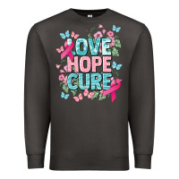 Smoke Love hope cure cancer Awareness Premium Sweatshirt - HowdyJamesFarm