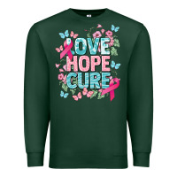 Sports Green Love hope cure cancer Awareness Premium Sweatshirt - HowdyJamesFarm