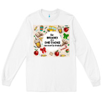 White the influence of a good teacher can never be erase Long Sleeve Tee - MaliasSmallBusiness